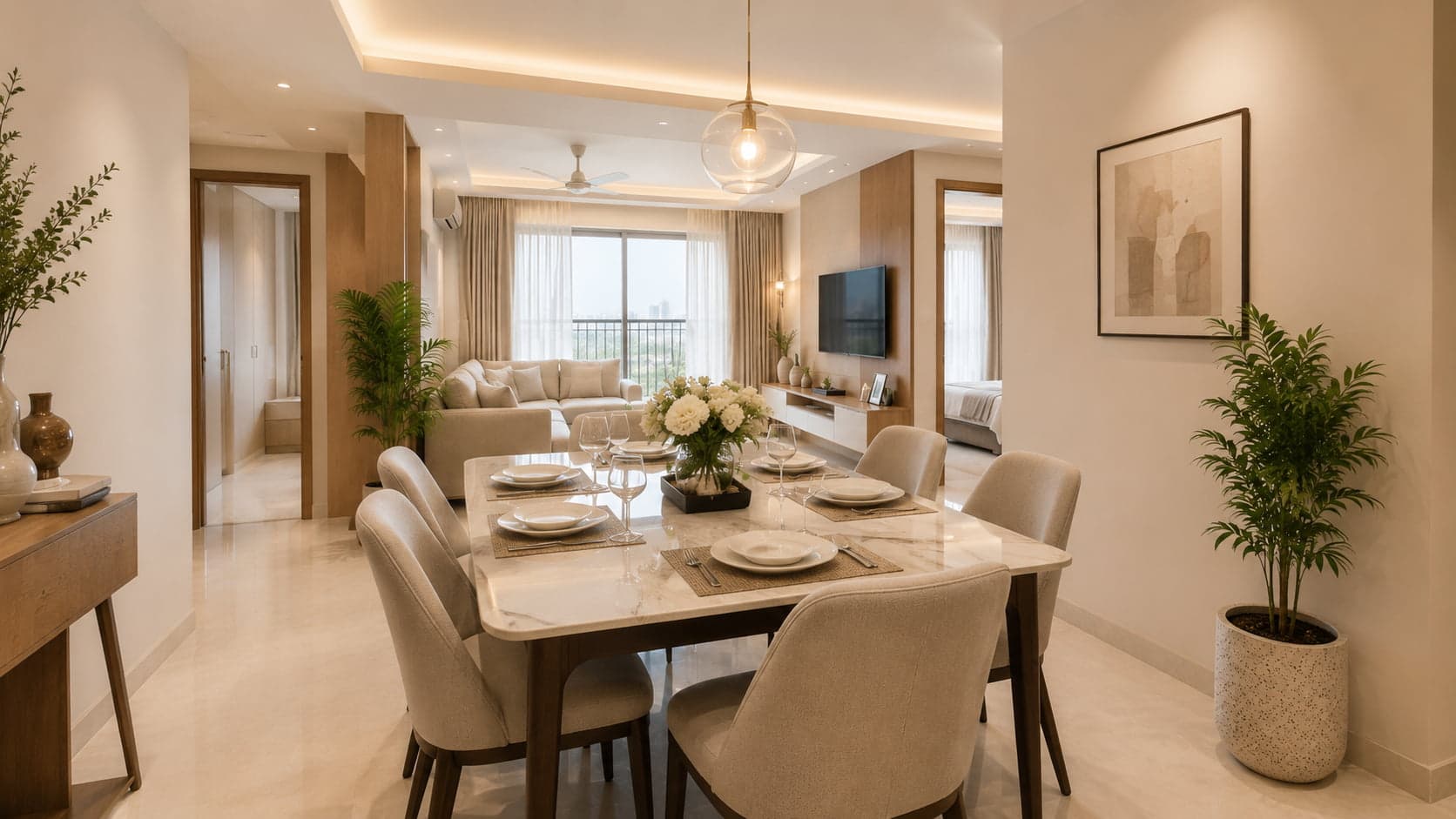Dining area beside the kitchen